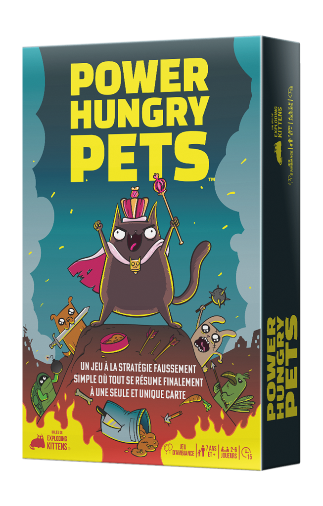 Asmodee Power Hungry Pets Gioco Da Tavolo, 2-6 Giocatori, 7+ Anni, Italiano