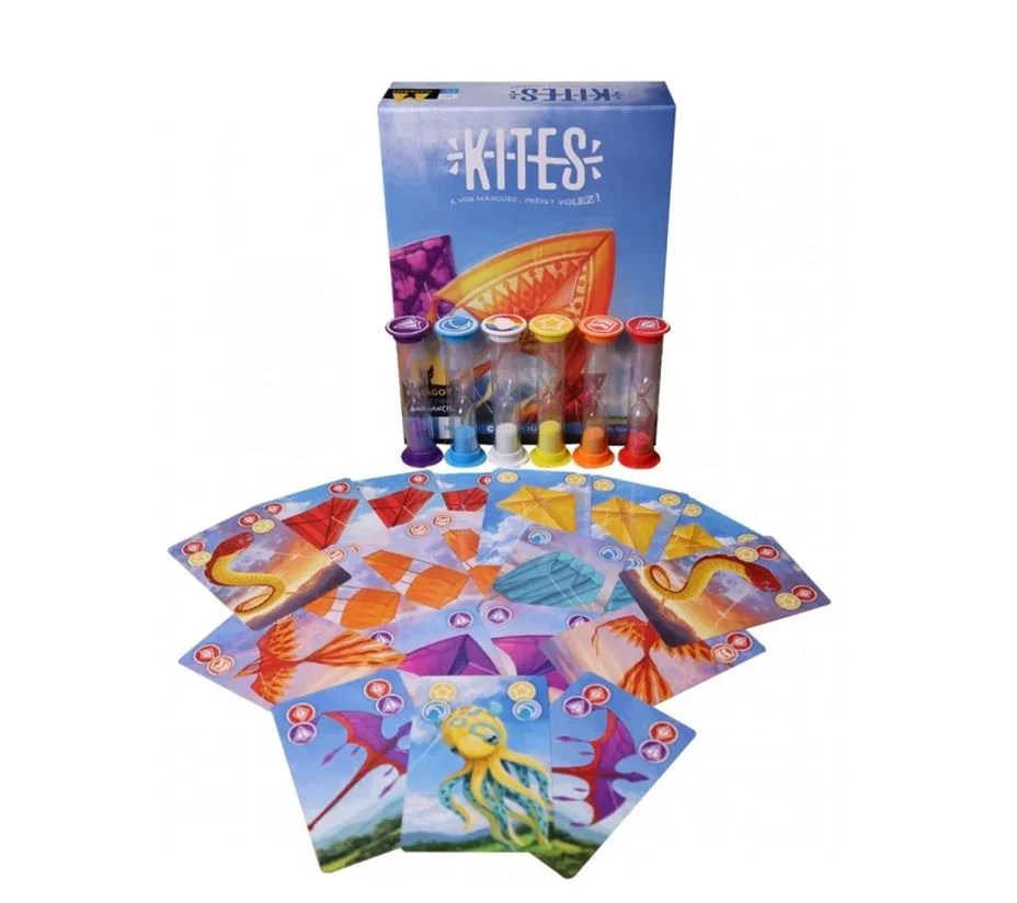 Jeu de société Kites et son matériel coloré