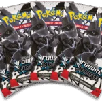 Pokémon : Portfolio(A4) + 5 boosters Foudre Noire
