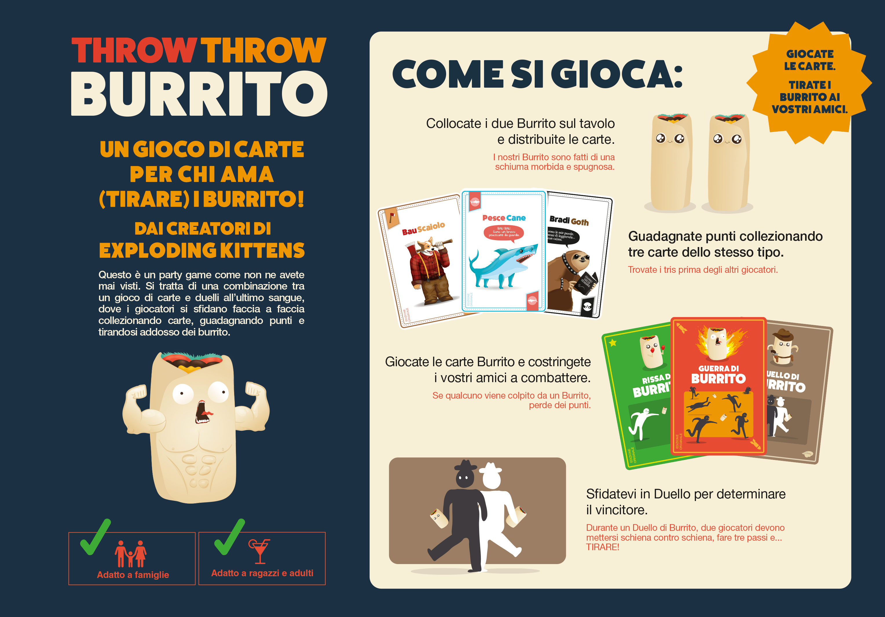 Throw Throw Burrito - Extreme Outdoor Edition Board Game - Asmodee Italia