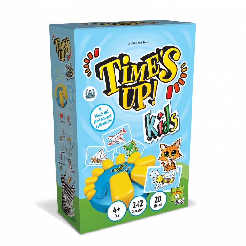 Time's Up! Kids – Kooperatives Kinderspiel, Ab 4 Jahre, Mit Tierkarten, Mimik & Beschreibung