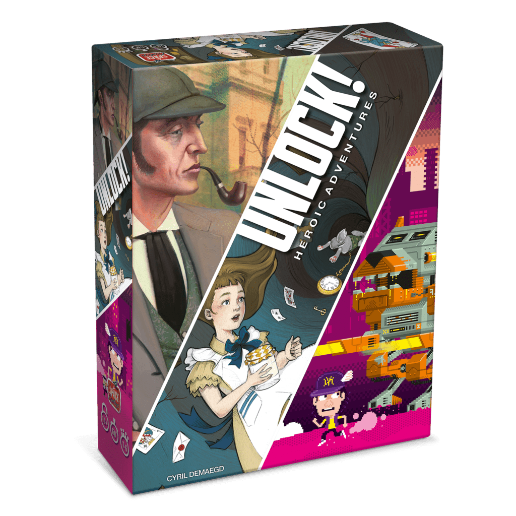 Asmodee Unlock! Epic Adventures – Gioco Da Tavolo Escape Room In Scatola – 3 Avventure, 1-6 Giocatori, 10+ Anni
