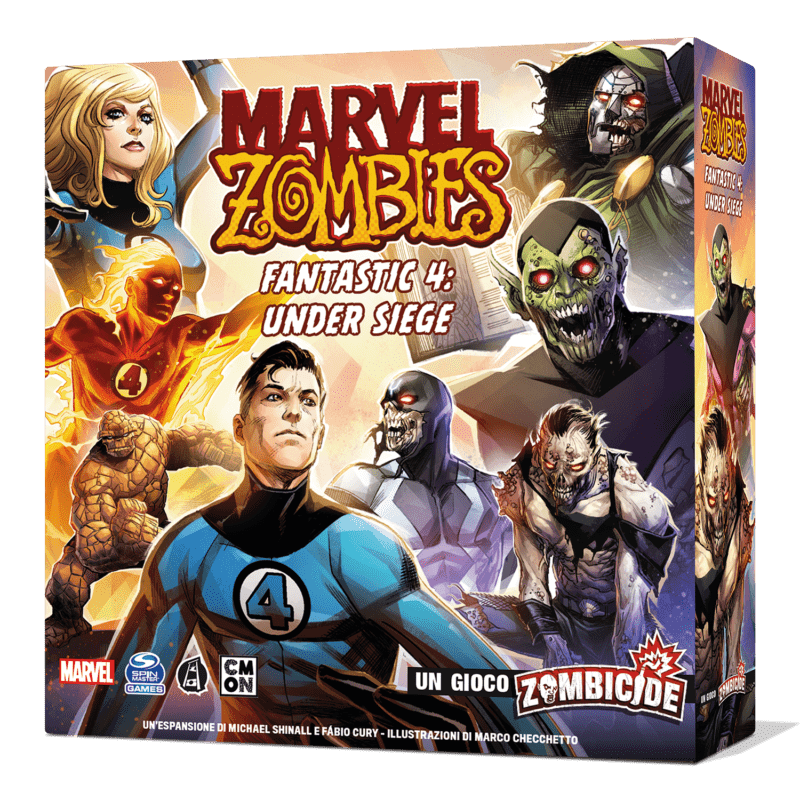 Marvel Zombies Clash Of The Sinister Six Erweiterung – Brettspiel, 1-6 Spieler, Ab 14 Jahre, Italienische Ausgabe