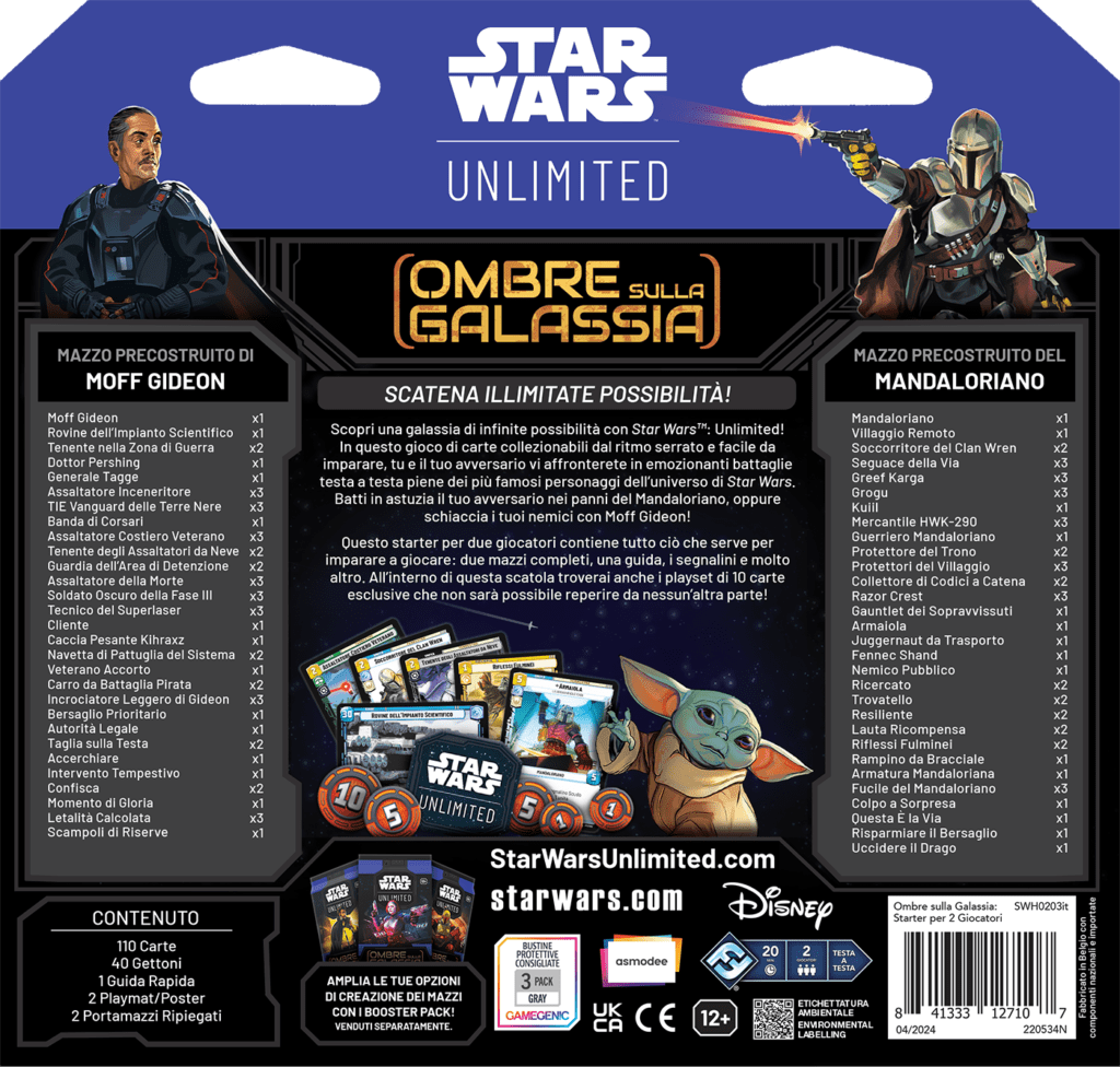 Star Wars: Unlimited – Ombre sulla Galassia Starter Set