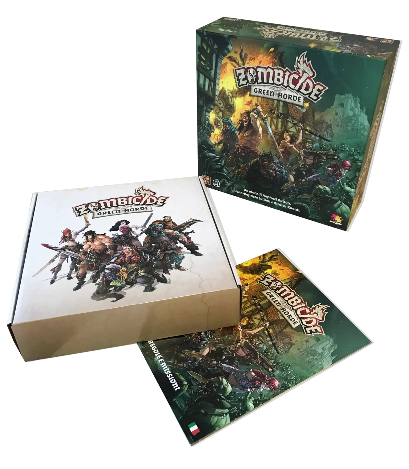 Asmodee - Zombicide: Set Di Tessere - Espansione Per Green Horde E Black Plague - Gioco Da Tavolo In Italiano