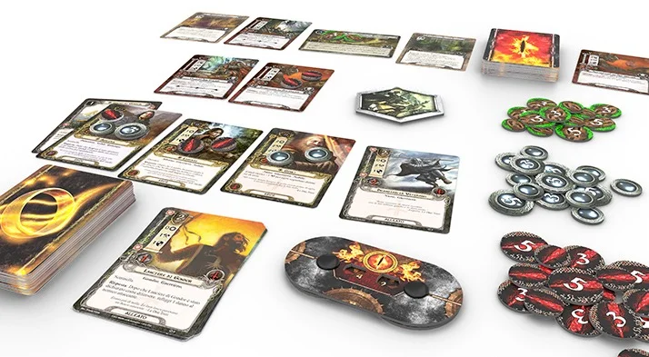 Il Signore Degli Anelli LCG – Set Base Giochi Uniti GU197, Gioco Di Carte Cooperativo Da 1 A 2 Giocatori