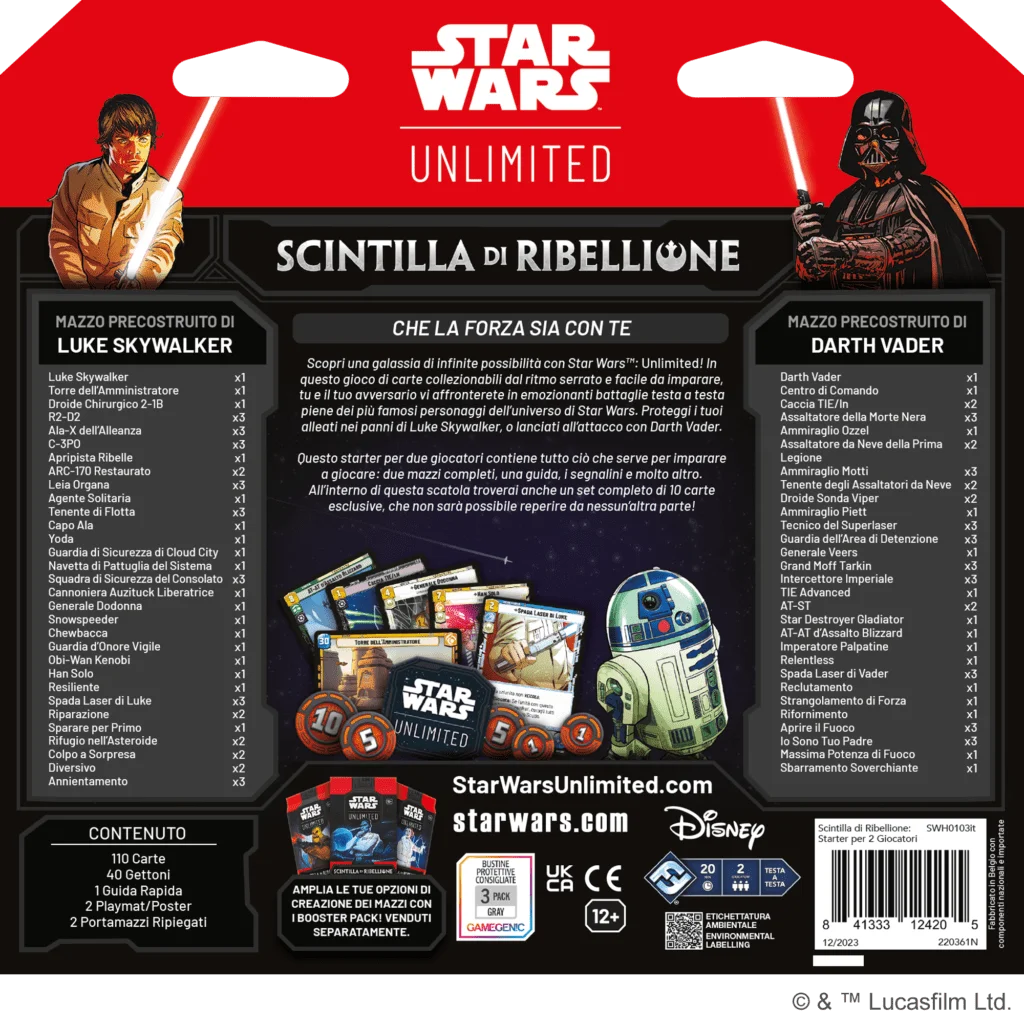 Star Wars: Unlimited - Scintilla di Ribellione Starter Set