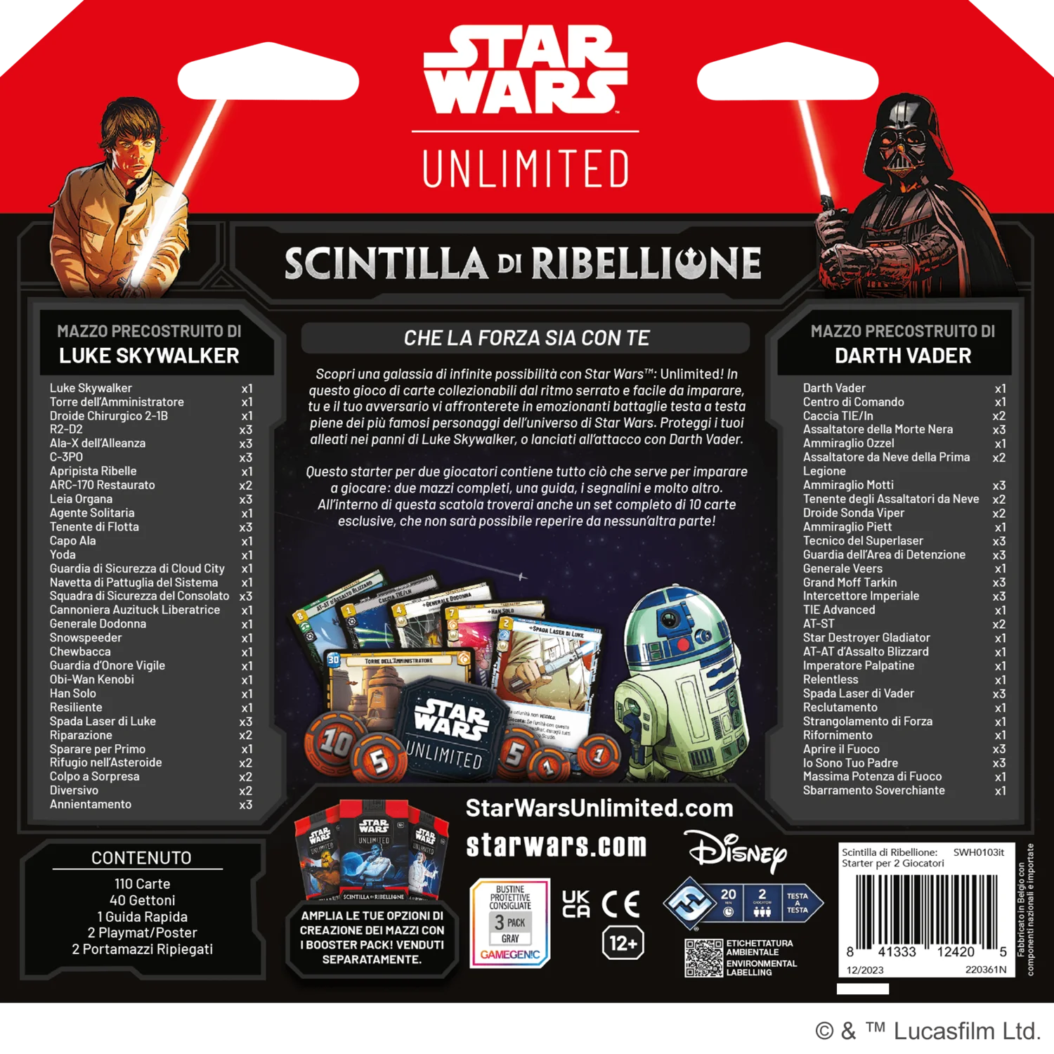 Star Wars: Unlimited - Scintilla di Ribellione Starter Set