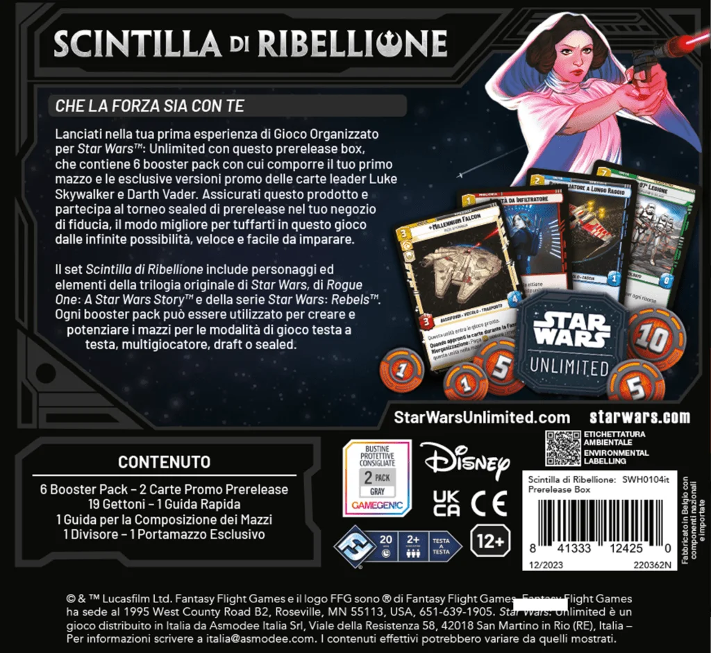 : Star Wars: Unlimited - Scintilla di Ribellione Starter Set