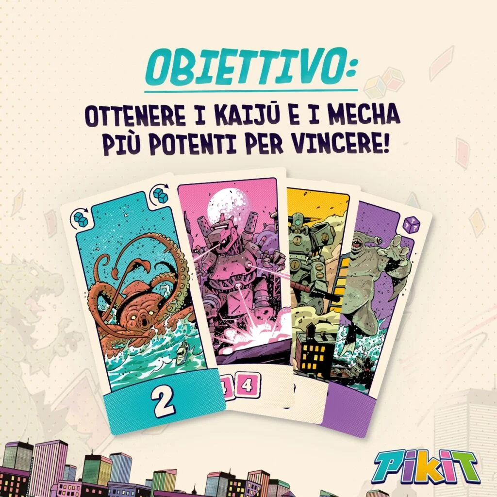 Asmodee Pikit – Gioco Da Tavolo Di Carte E Dadi, 2-4 Giocatori, 8+ Anni, Edizione Italiana