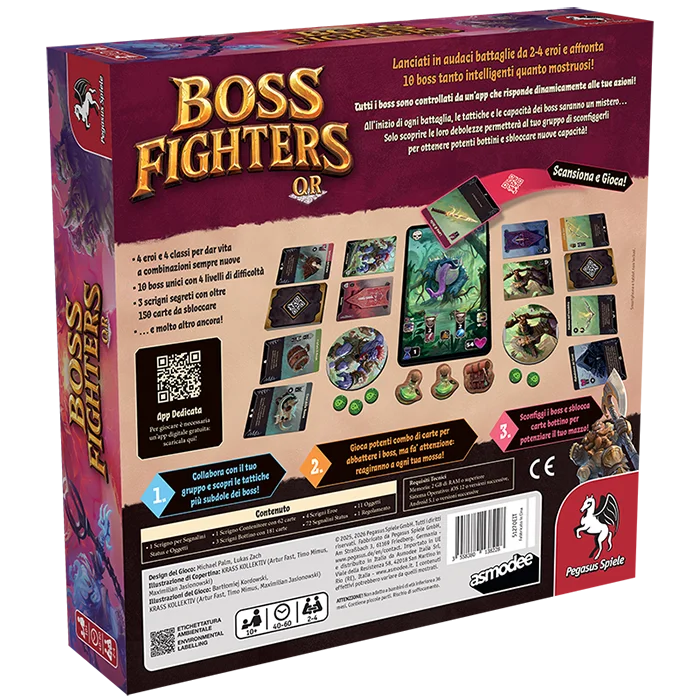 Boss Fighters QR back