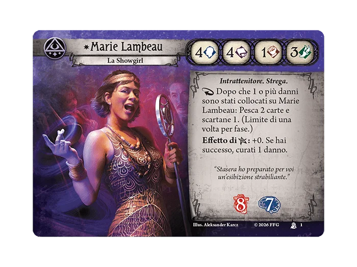 Arkham Horror LCG - Investigatore Marie Lambeau