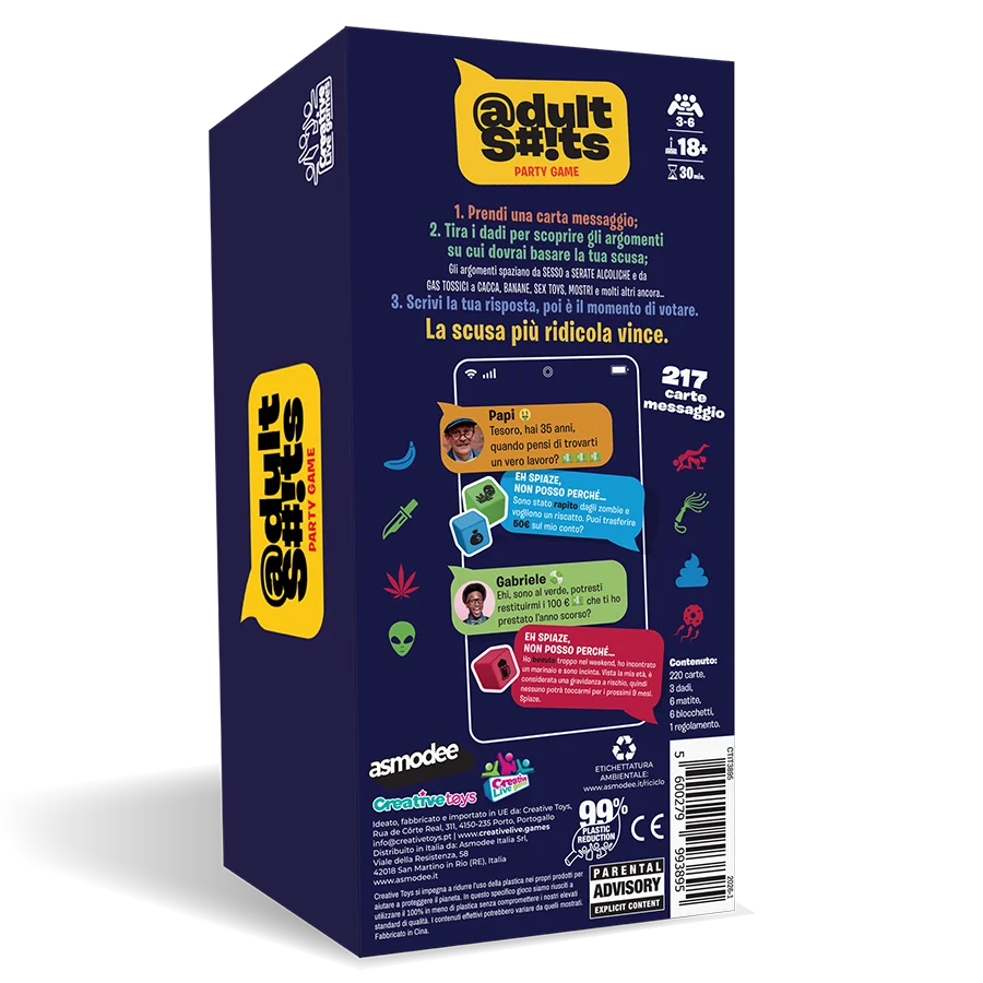 Adult Shits Box 3D Back