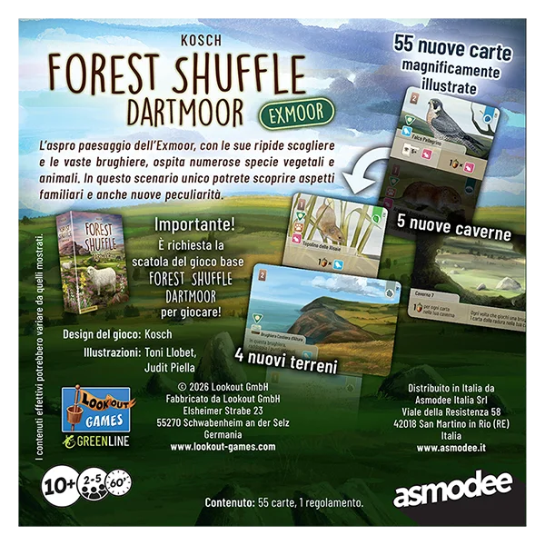 Forest Shuffle: Dartmoor – Exmoor back