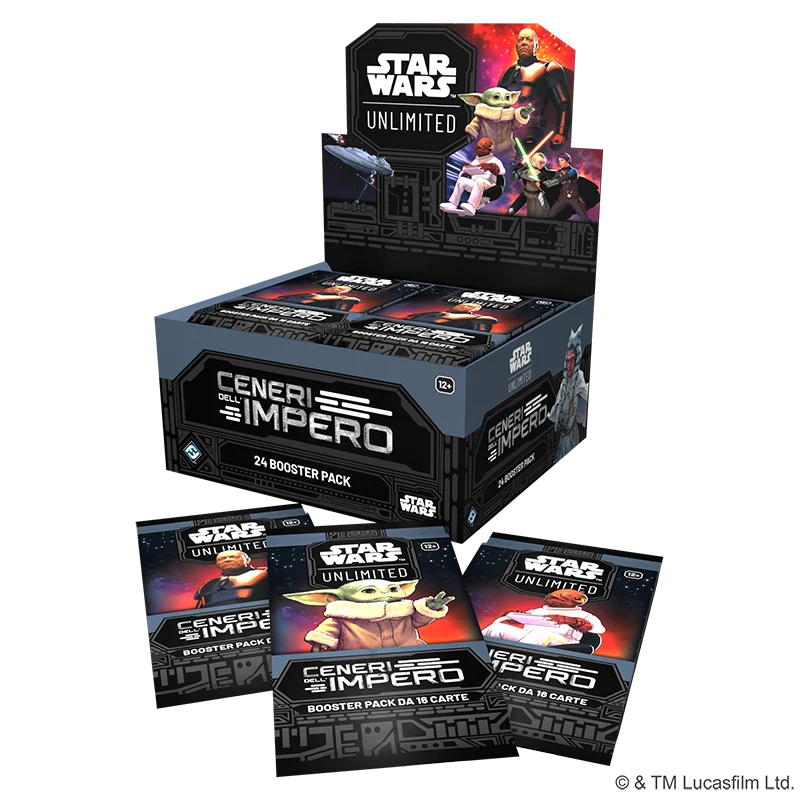 Star Wars: Unlimited - Ceneri dell’Impero Booster Pack display
