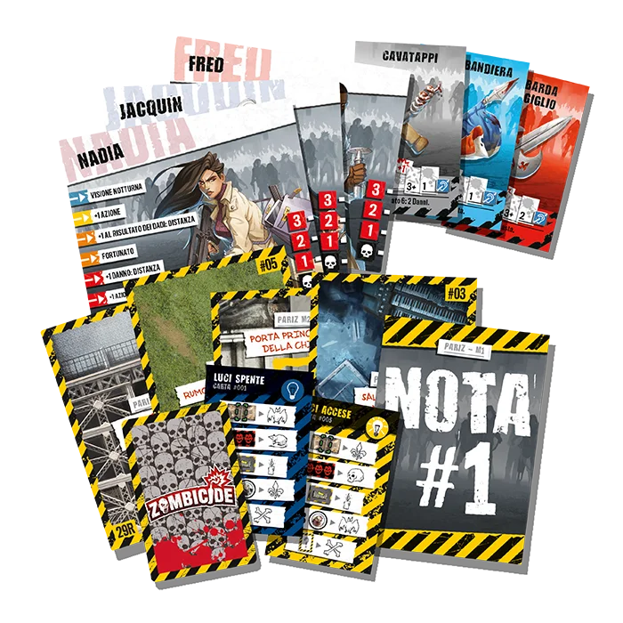 Zombicide 2a Ed. - Pariz cards