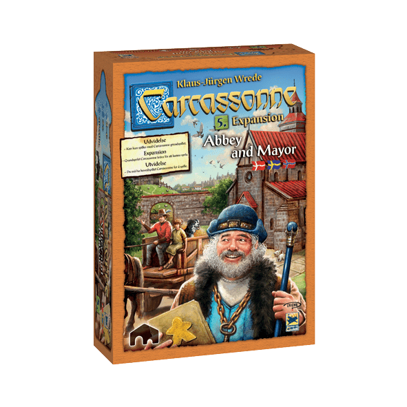 Carcassonne Abbey & Mayor – Espansione 5 Gioco Da Tavolo, Dai 7 Anni, 2-6 Giocatori