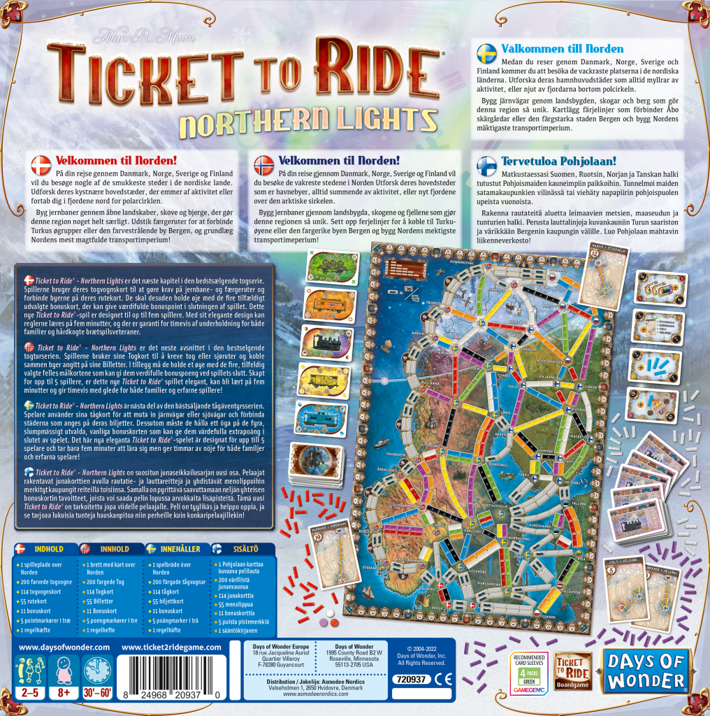 Ticket to Ride: Asia Map Collection, Board Game