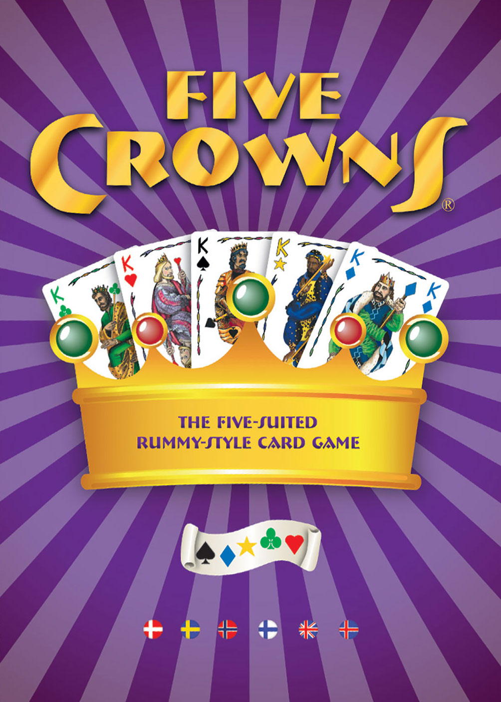 Cardboard five crowns card game