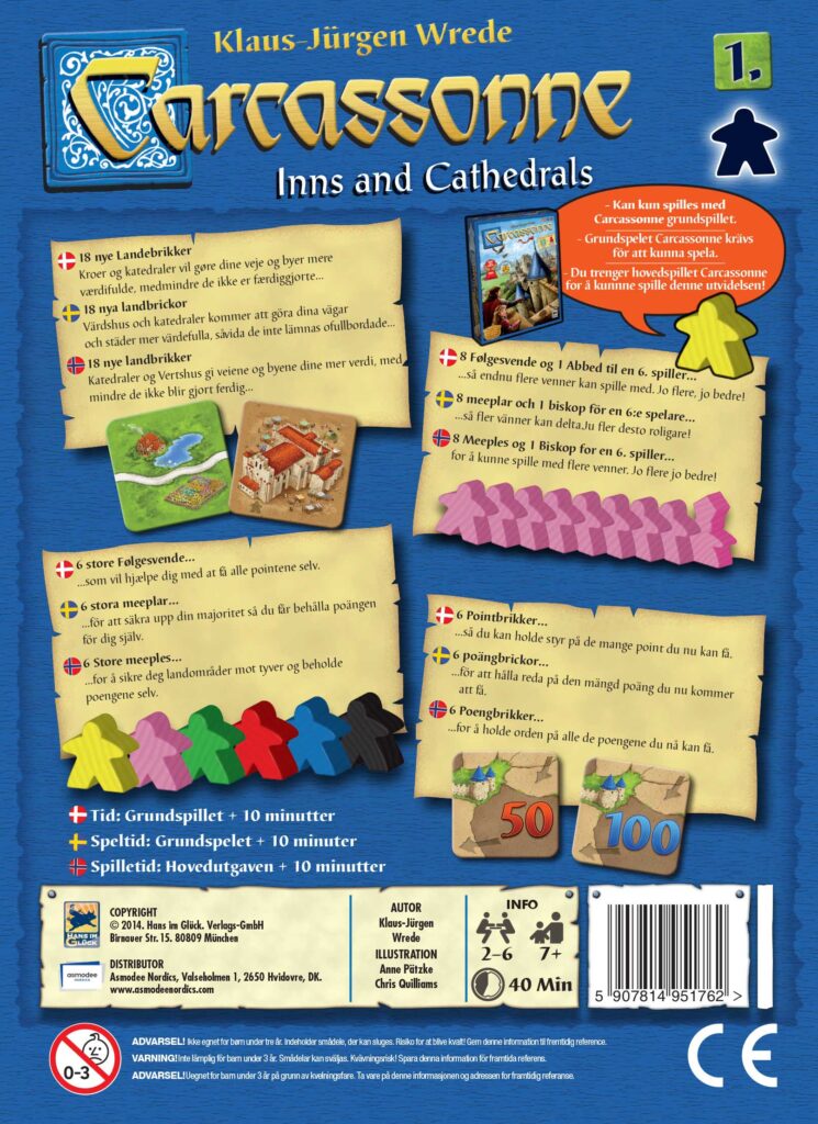 Carcassonne – Inns and Cathedrals (Expansion)