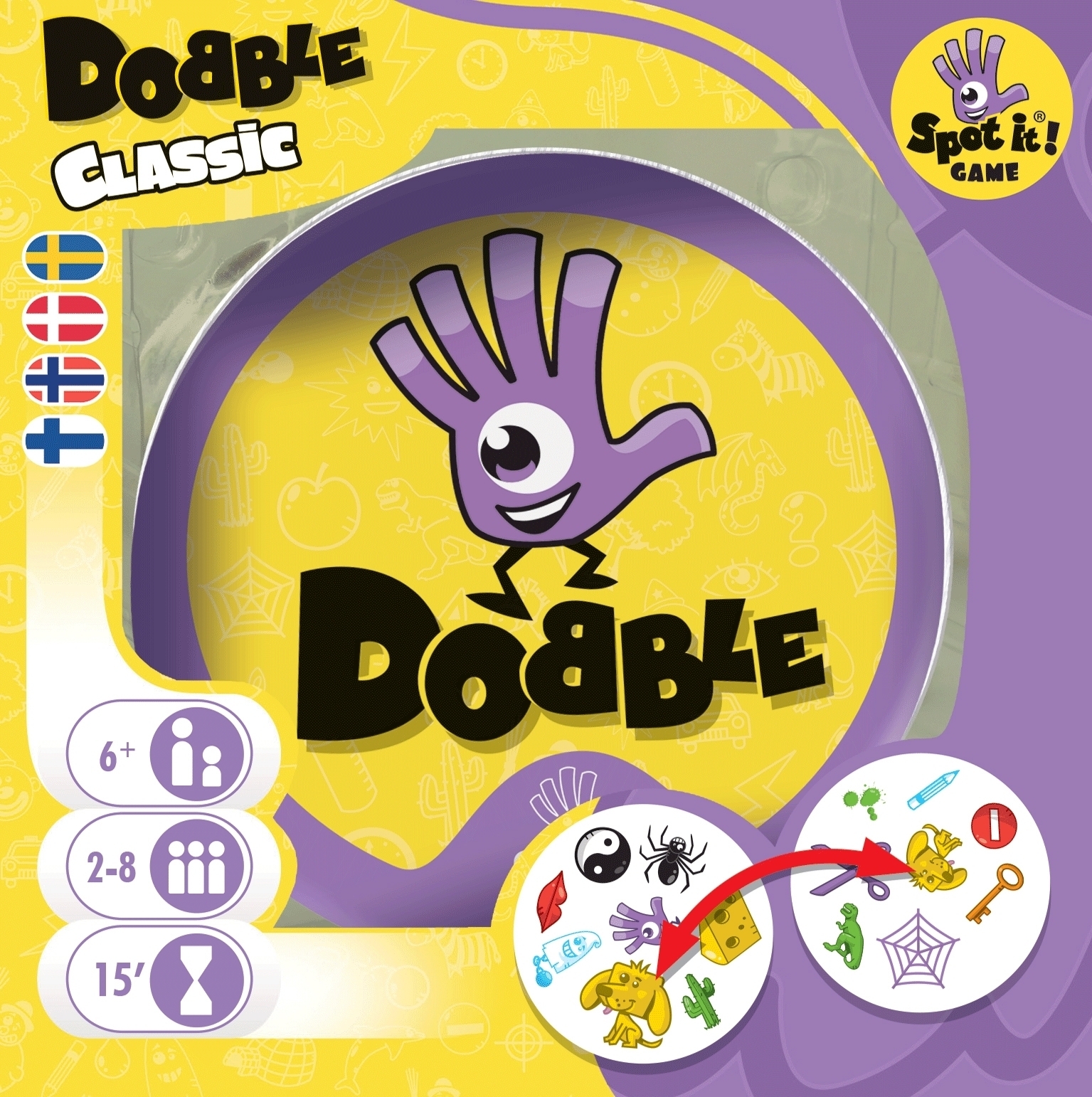 Dobble Connect Asmodee Carte Family 3558380108122 – Eroi di Arcadia