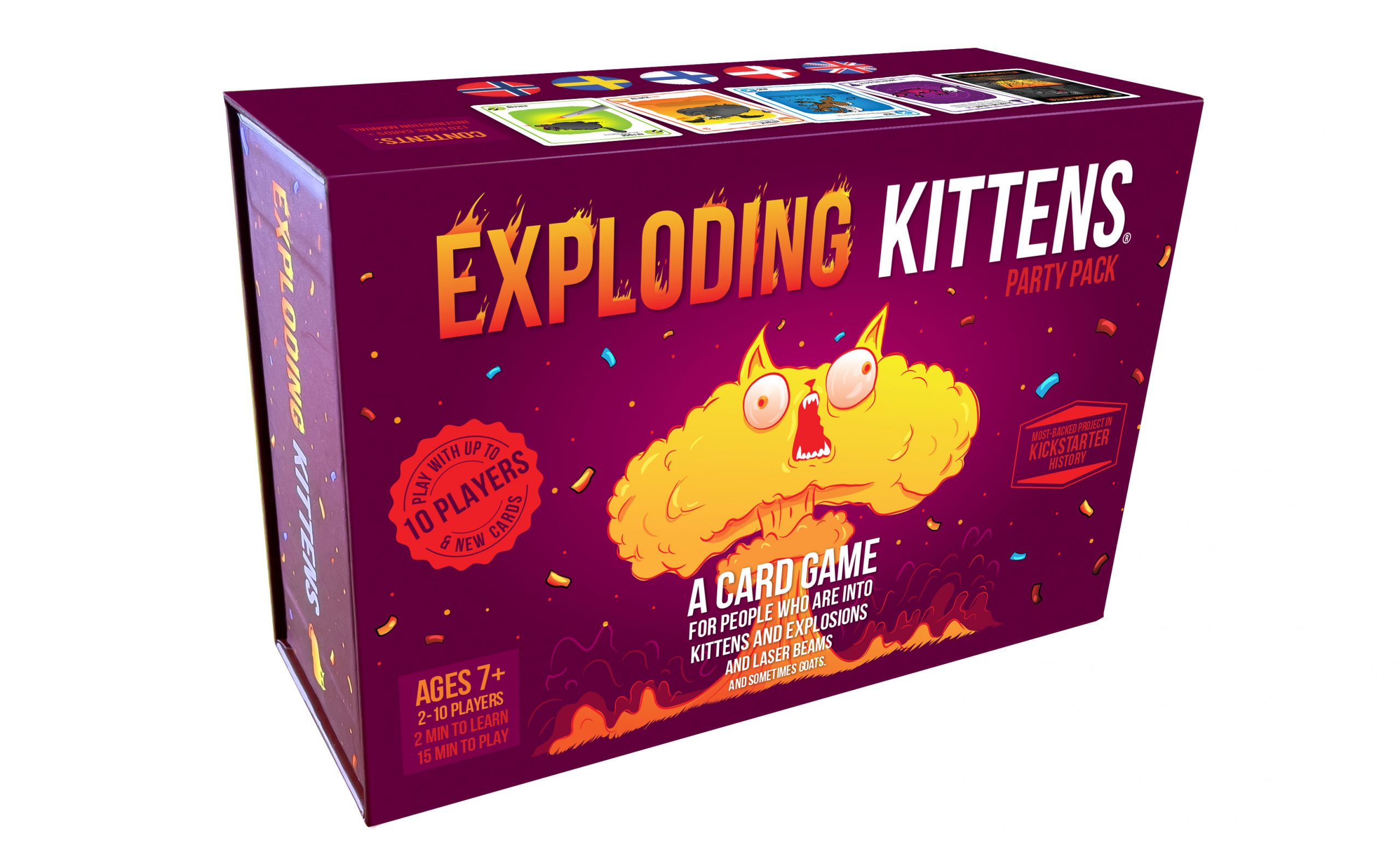 Exploding Kittens Party Pack Board Game - Asmodee Nordics