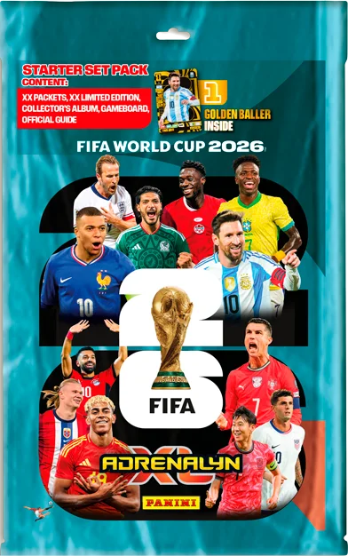 Panini WC 2026 0000s 0008 FIFA WORLD CUP 2026 ADRENALYN XL NORDIC EDITION STARTER PACK MASTERpng