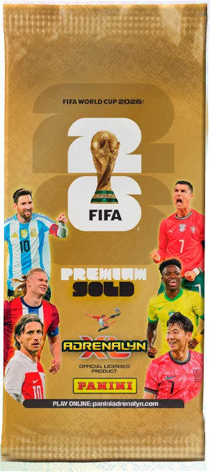 Panini WC 2026 0000s 0015 FIFA WORLD CUP 2026 ADRENALYN XL PREMIUM GOLD BOOSTERpng