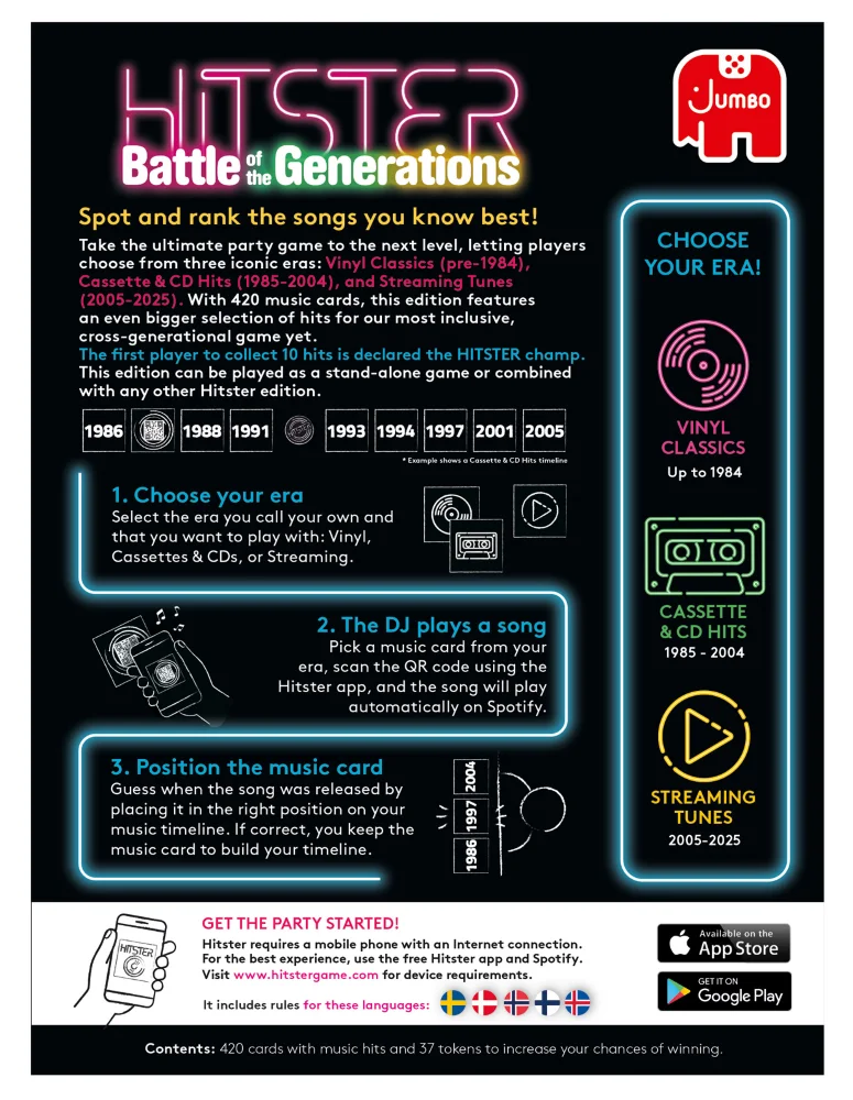Hitster Battle of the Generations Back