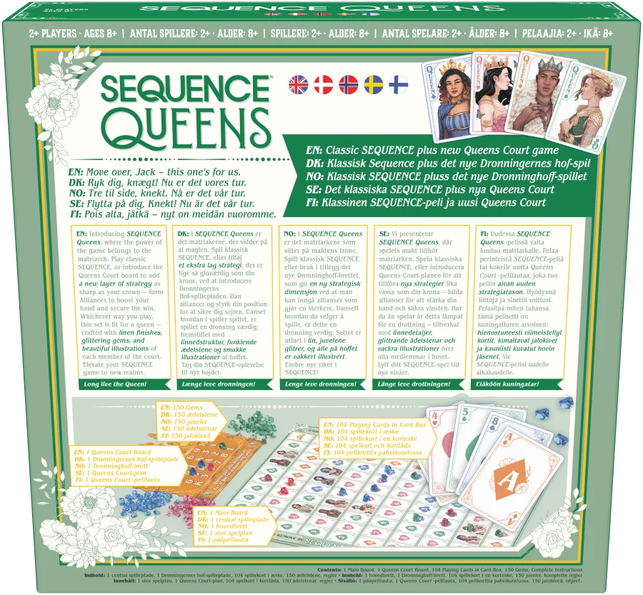 Sequence Queens Box Back