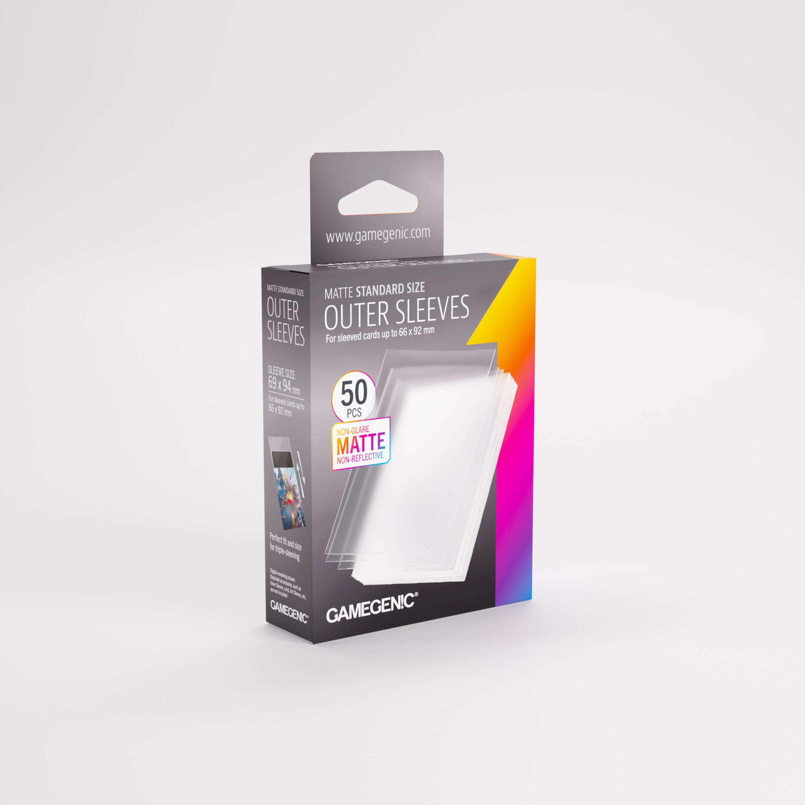 MATTE STANDARD SIZEOUTER SLEEVES - Gamegenic