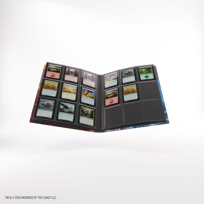 Album Gamegenic Chandra ouvert sur ses pages noires à neuf emplacements par face
