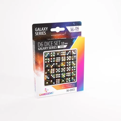 RPG DICE SET - GALAXY SERIES - Mars D06 (12mm)