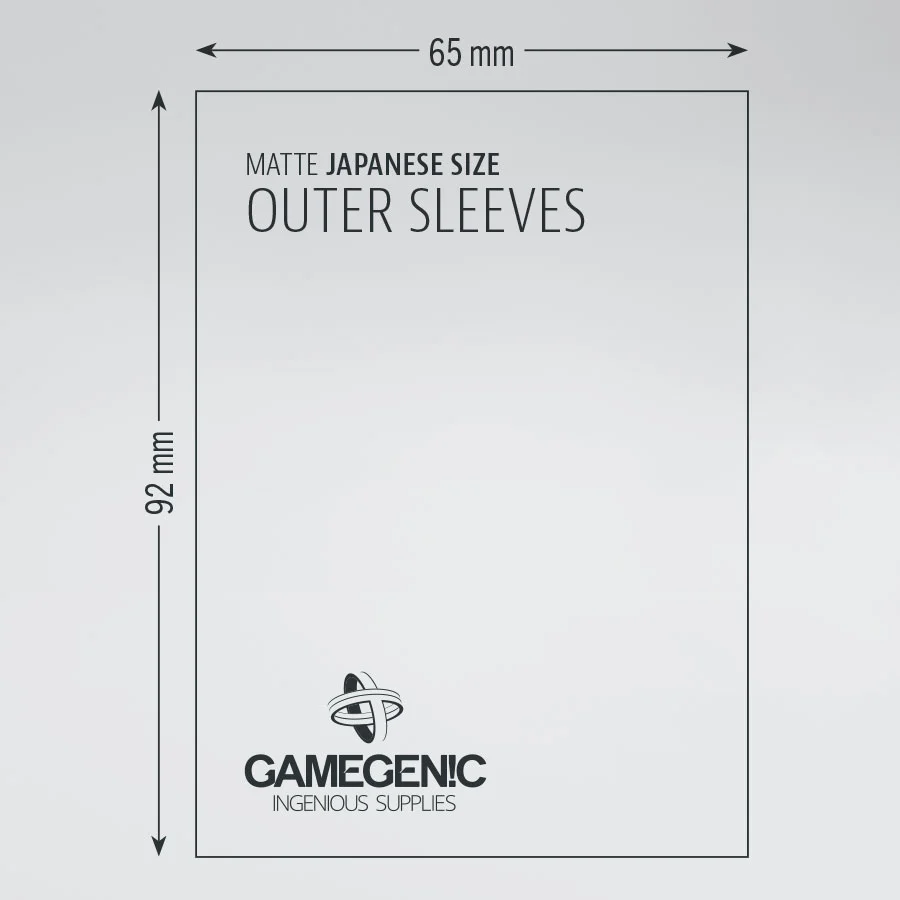 OUTER SLEEVES MATTE JAPANESE SIZE OUTER SLEEVES MATTE JAPANESE SIZE