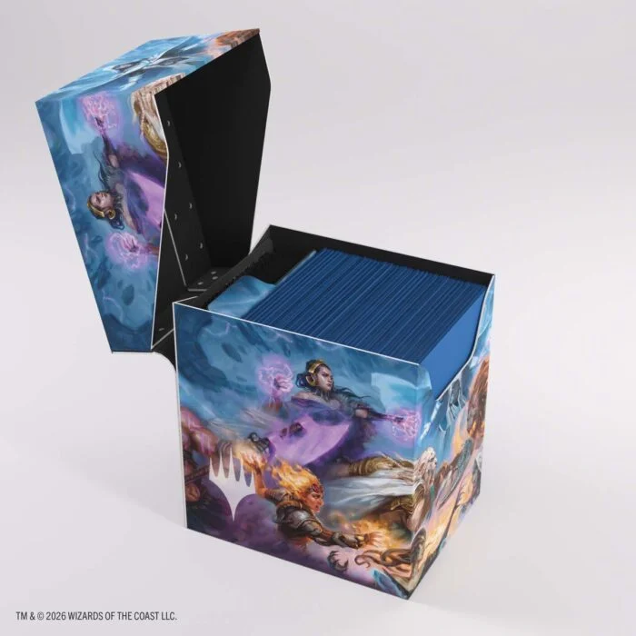 Soft Dynacrate Face Yourself ouverte avec son rabat relevé et des cartes sous pochettes en démonstration