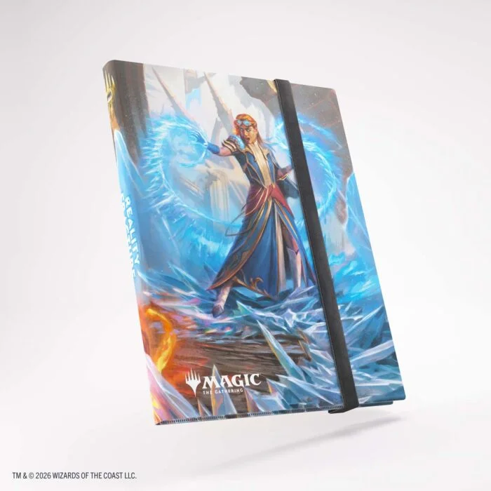 Album Gamegenic Casual 18-Pocket Chandra Reality Fracture, fermé avec sa sangle élastique