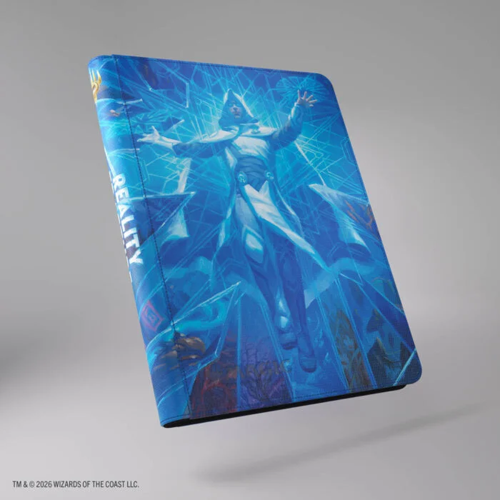 Classeur Gamegenic Magic Réalité Fracturée Zip-Up Album Overwrite the Multiverse à couverture bleue illustrée
