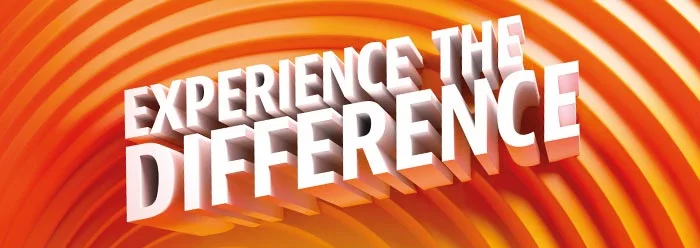 Experience the difference Banner Mobile