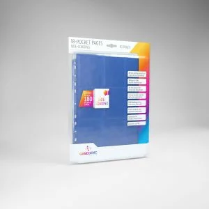 18-POCKET PAGES SIDE-LOADING (10 pages bag) - Blue