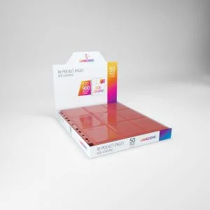 18-POCKET PAGES SIDE-LOADING (50 pages display) - Red