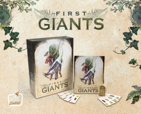 FIRST GIANTS – Mini-extension de jetons de journal et jeton de premier joueur en bois
