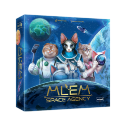 MLEM Agencia Espacial, un juego de dados, conquistas espaciales y gatos, diseñado por Reiner Knizia.
