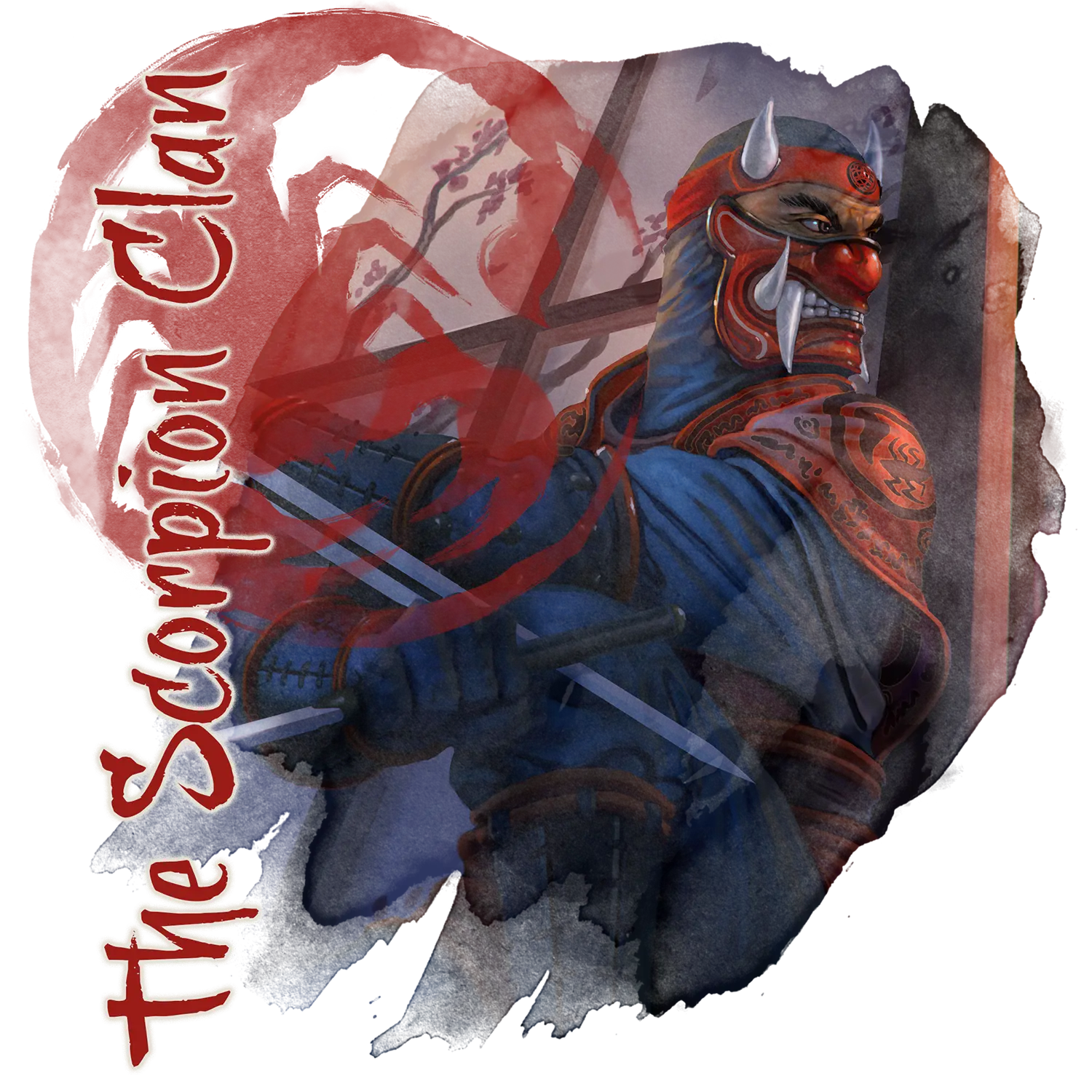 An illustration of a Scorpion Clan shinobi.