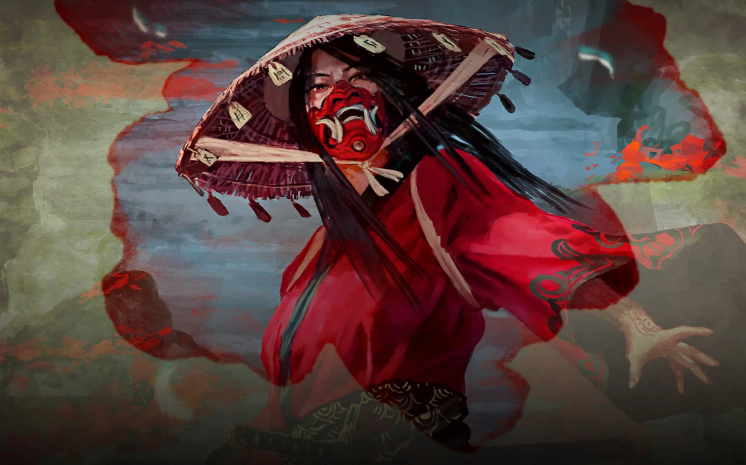 Wardmaster Yogo Shuko from the cover of White Feathers, Crimson Leaves