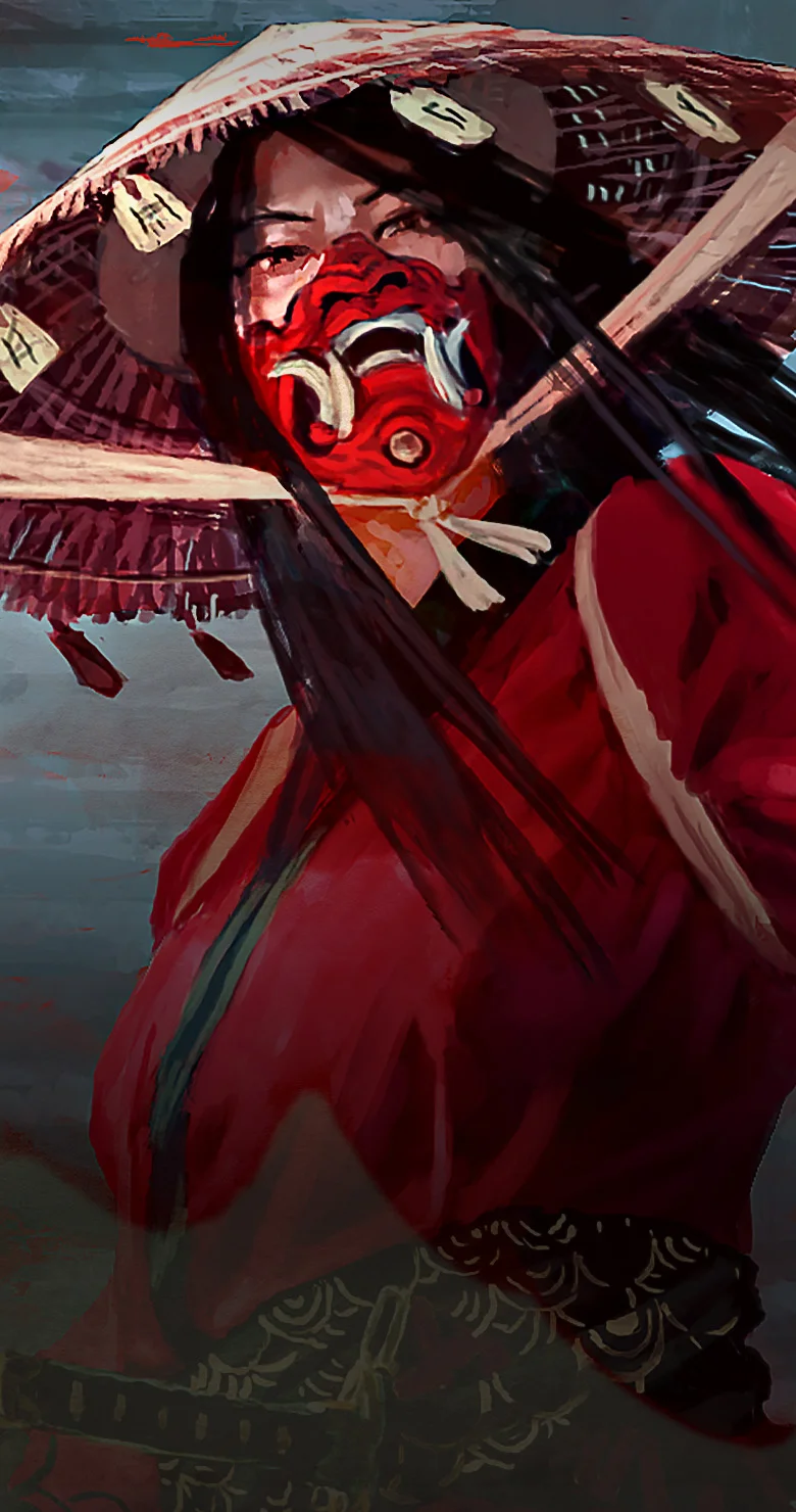 Wardmaster Yogo Shuko from the cover of White Feathers, Crimson Leaves