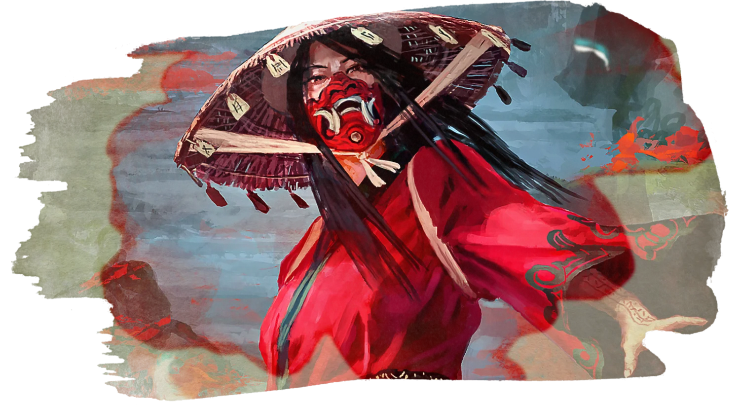 Wardmaster Yogo Shuko from the cover of White Feathers, Crimson Leaves