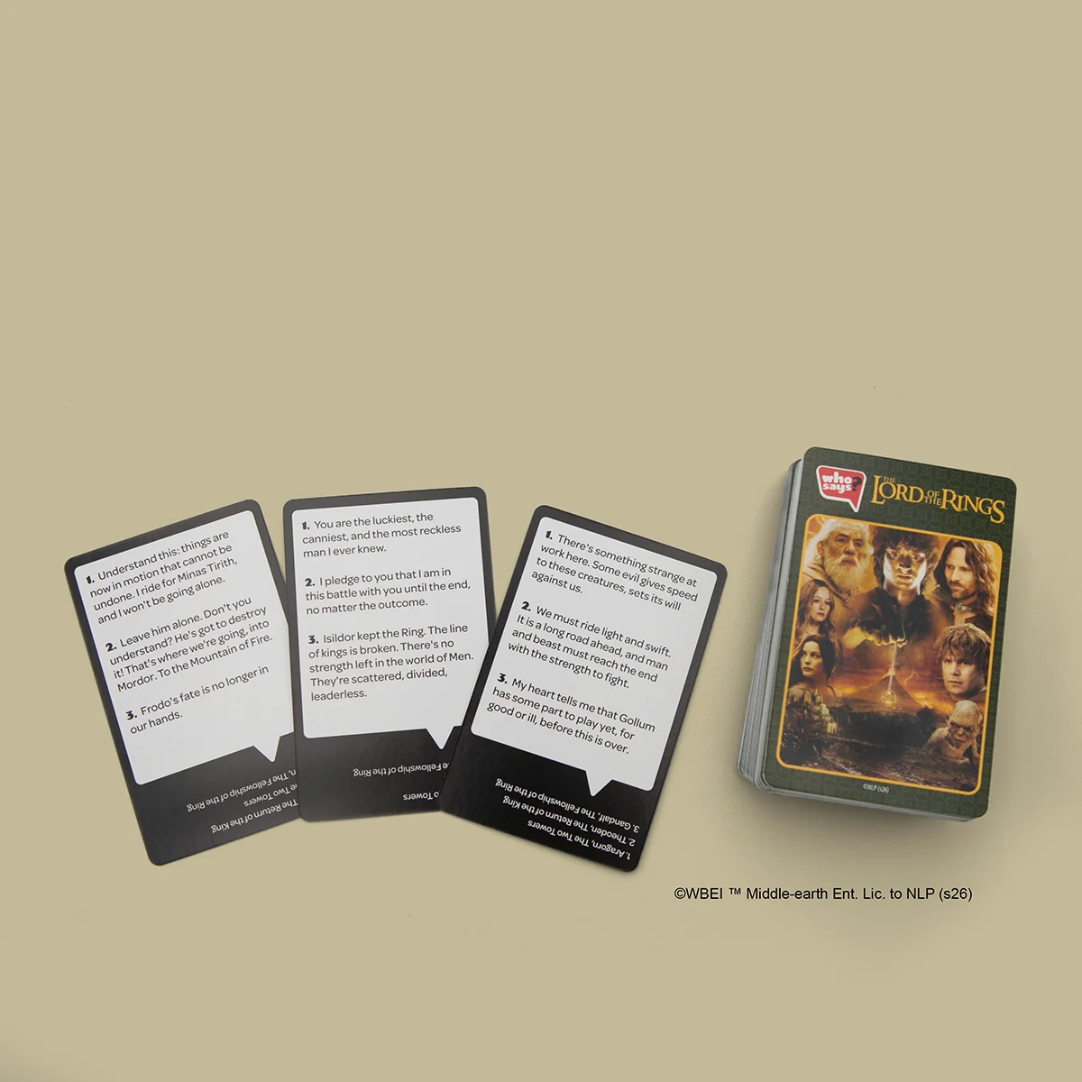 Who Says? The Lord of the Rings Cards
