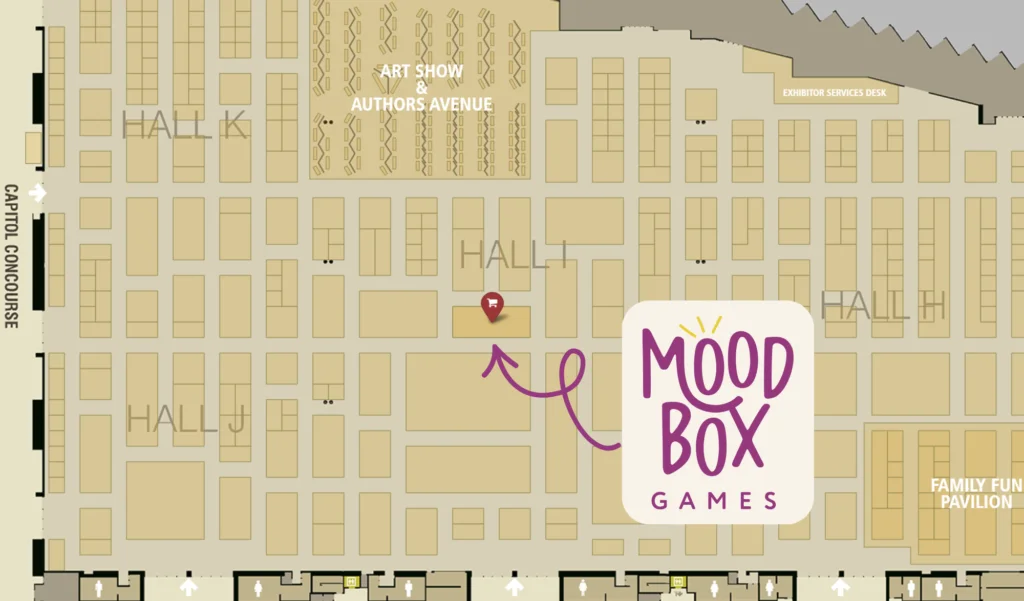 Gen Con Asmodee Booth Map