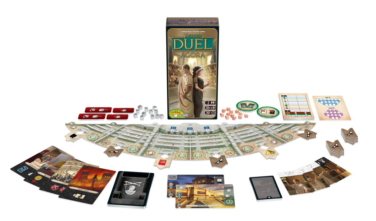 Control the senate with 7 Wonders Duel Agora - Repos Production