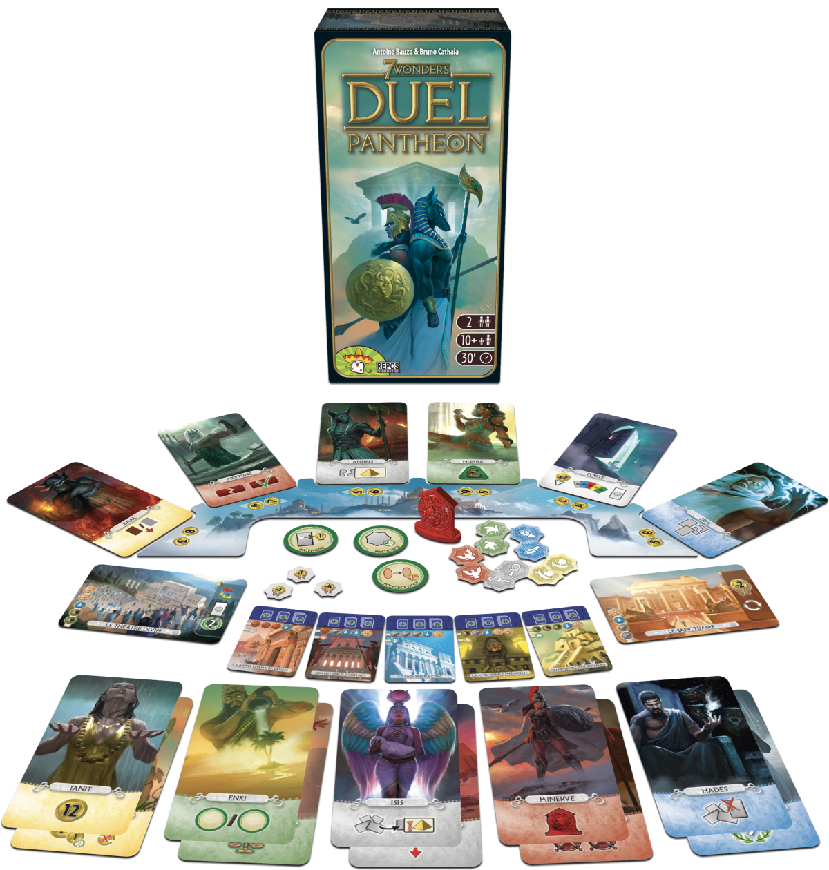 Invoke the power of the gods with 7 Wonders Duel Pantheon - Repos